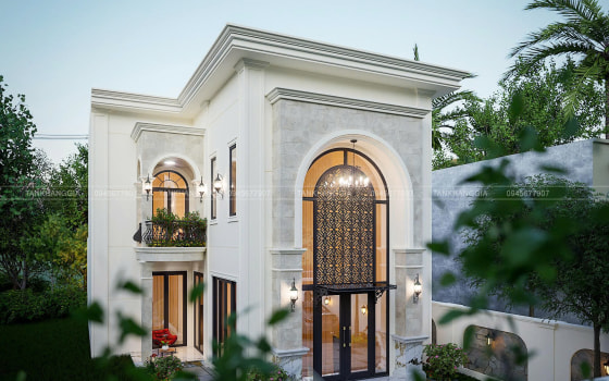 Biệt Thự Tân Cổ Điển 2 Tầng Sang Trọng | Thiết Kế Tân Khang Gia