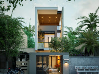 Nhà Phố Hiện Đại 3 Tầng | Thiết Kế Tân Khang Gia